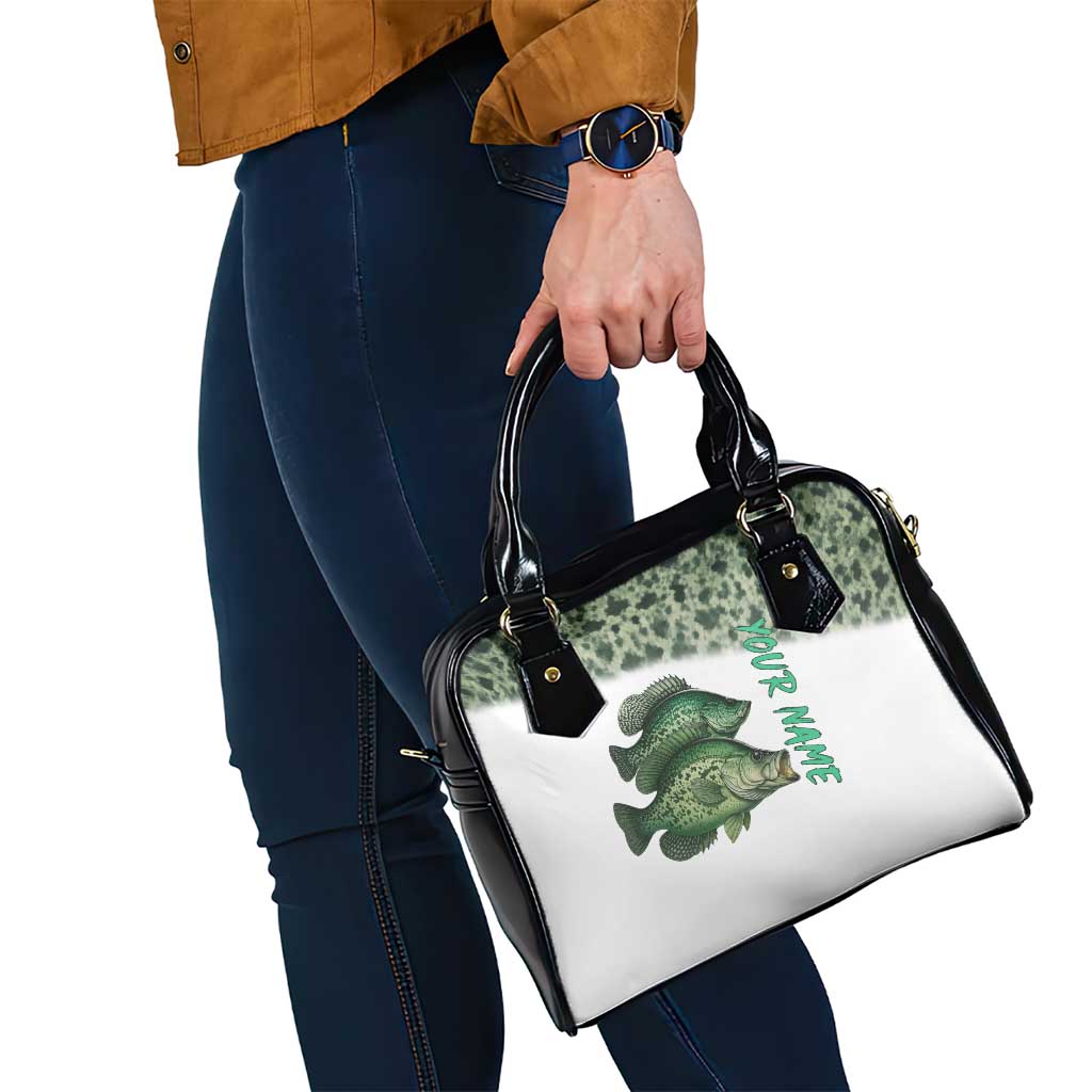 Crappie Tournament Fishing Customize Name Shoulder Handbag Camo Fade and Custom Name Design TS04