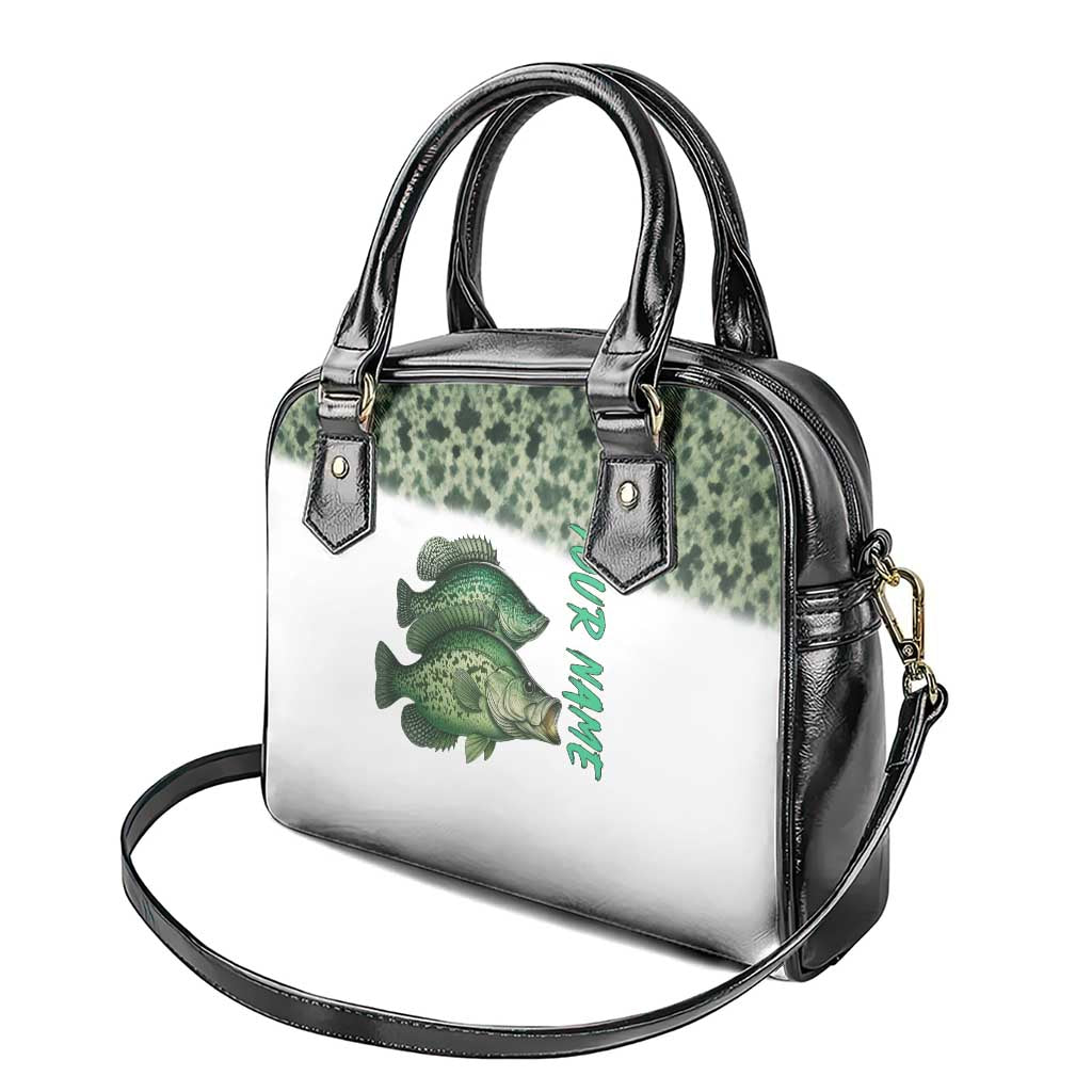Crappie Tournament Fishing Customize Name Shoulder Handbag Camo Fade and Custom Name Design TS04