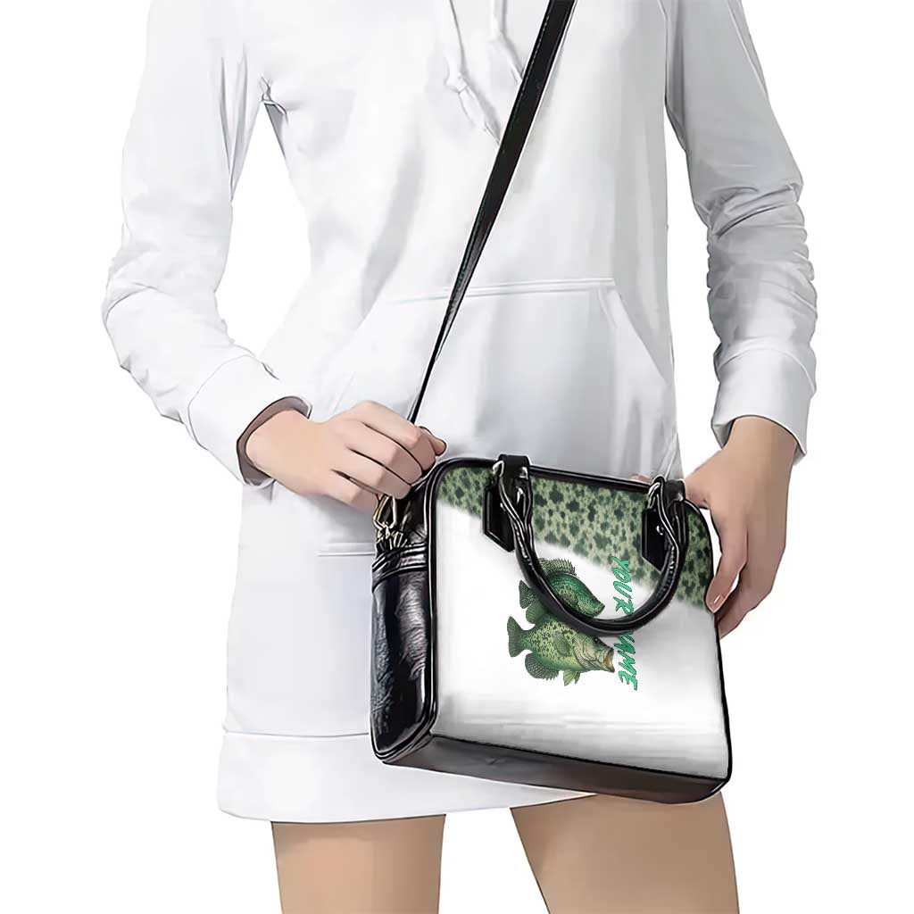 Crappie Tournament Fishing Customize Name Shoulder Handbag Camo Fade and Custom Name Design TS04
