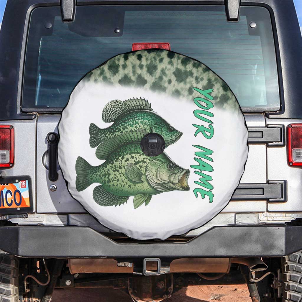 Crappie Tournament Fishing Customize Name Spare Tire Cover Camo Fade and Custom Name Design TS04