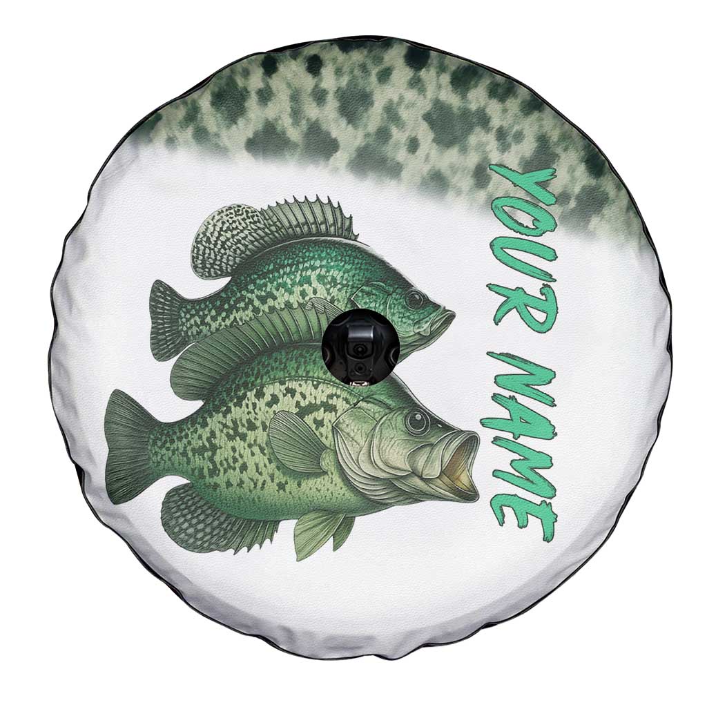 Crappie Tournament Fishing Customize Name Spare Tire Cover Camo Fade and Custom Name Design TS04