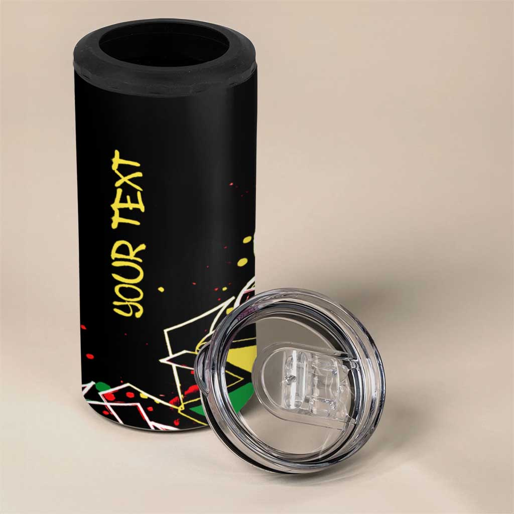 Lion King Africa Graffiti 4 in 1 Can Cooler Tumbler Bold Text and Neon Colors TS04