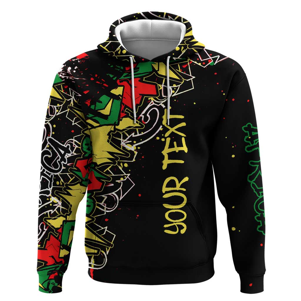 Lion King Africa Graffiti Street Art Hoodie Bold Text and Neon Colors Design TS04