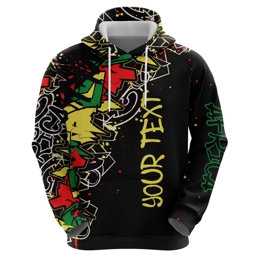 Lion King Africa Graffiti Street Art Hoodie Bold Text and Neon Colors Design TS04