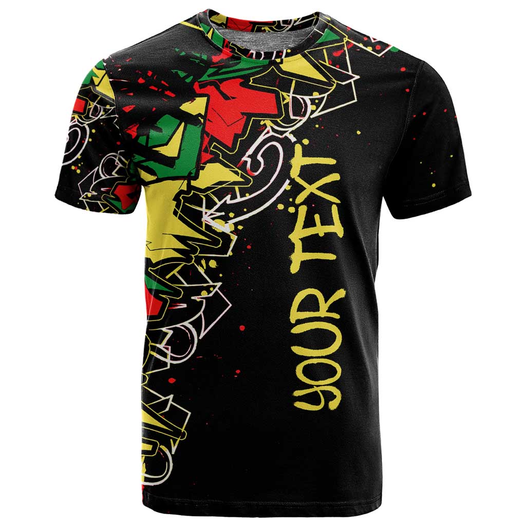 Lion King Africa Graffiti T shirt Bold Text and Neon Colors TS04