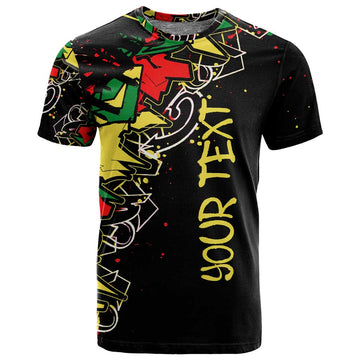 Lion King Africa Graffiti T shirt Bold Text and Neon Colors TS04