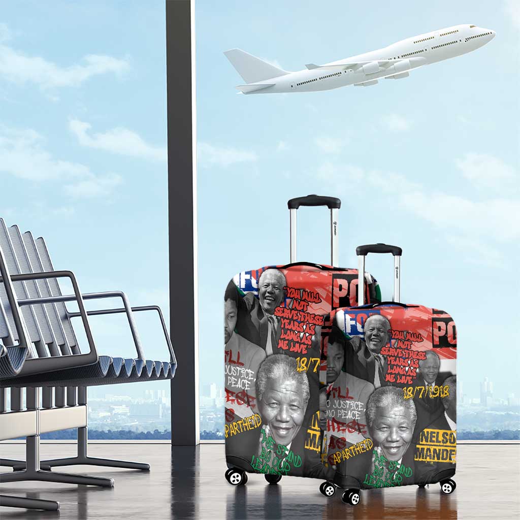 Nelson Mandela Luggage Cover Street Spray Art Recreating The Life Of A Great Man TS04