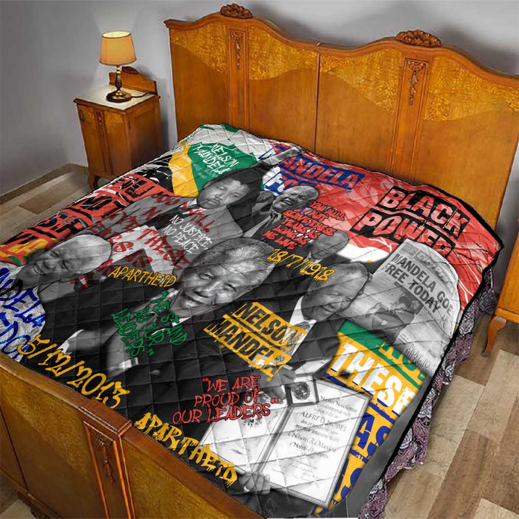 Nelson Mandela Graffiti Quilt Street Spray Art Recreating The Life Of A Great Man TS04