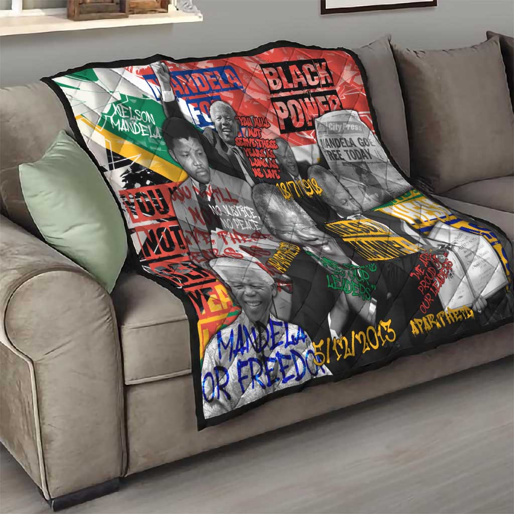 Nelson Mandela Graffiti Quilt Street Spray Art Recreating The Life Of A Great Man TS04