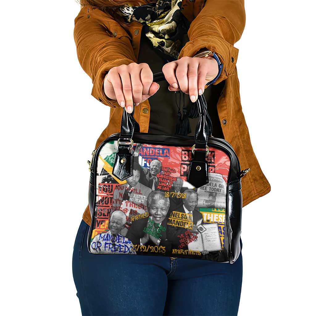 Nelson Mandela Shoulder Handbag Street Spray Art Recreating The Life Of A Great Man TS04