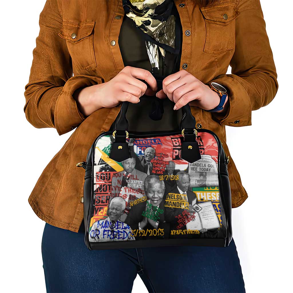 Nelson Mandela Shoulder Handbag Street Spray Art Recreating The Life Of A Great Man TS04