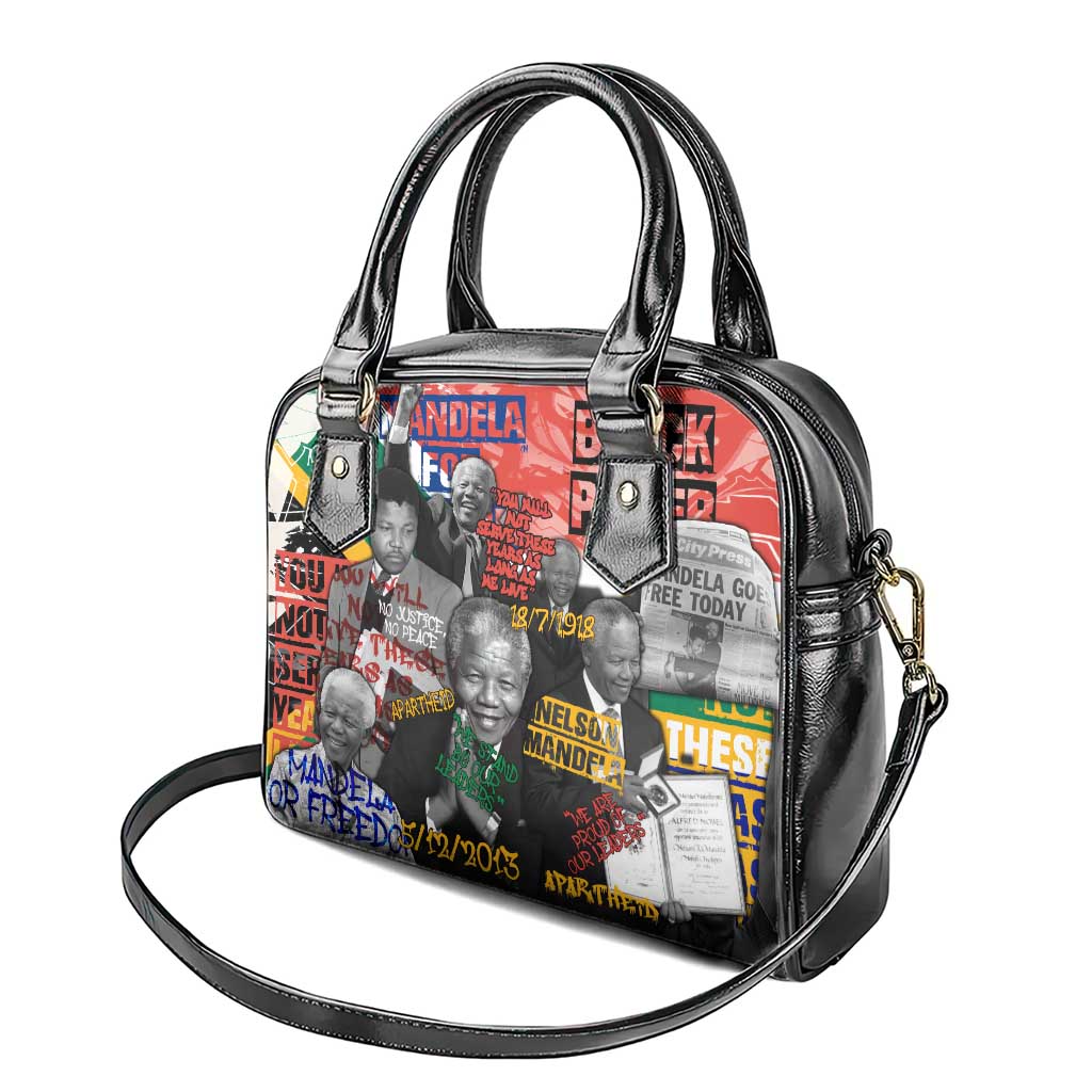 Nelson Mandela Shoulder Handbag Street Spray Art Recreating The Life Of A Great Man TS04