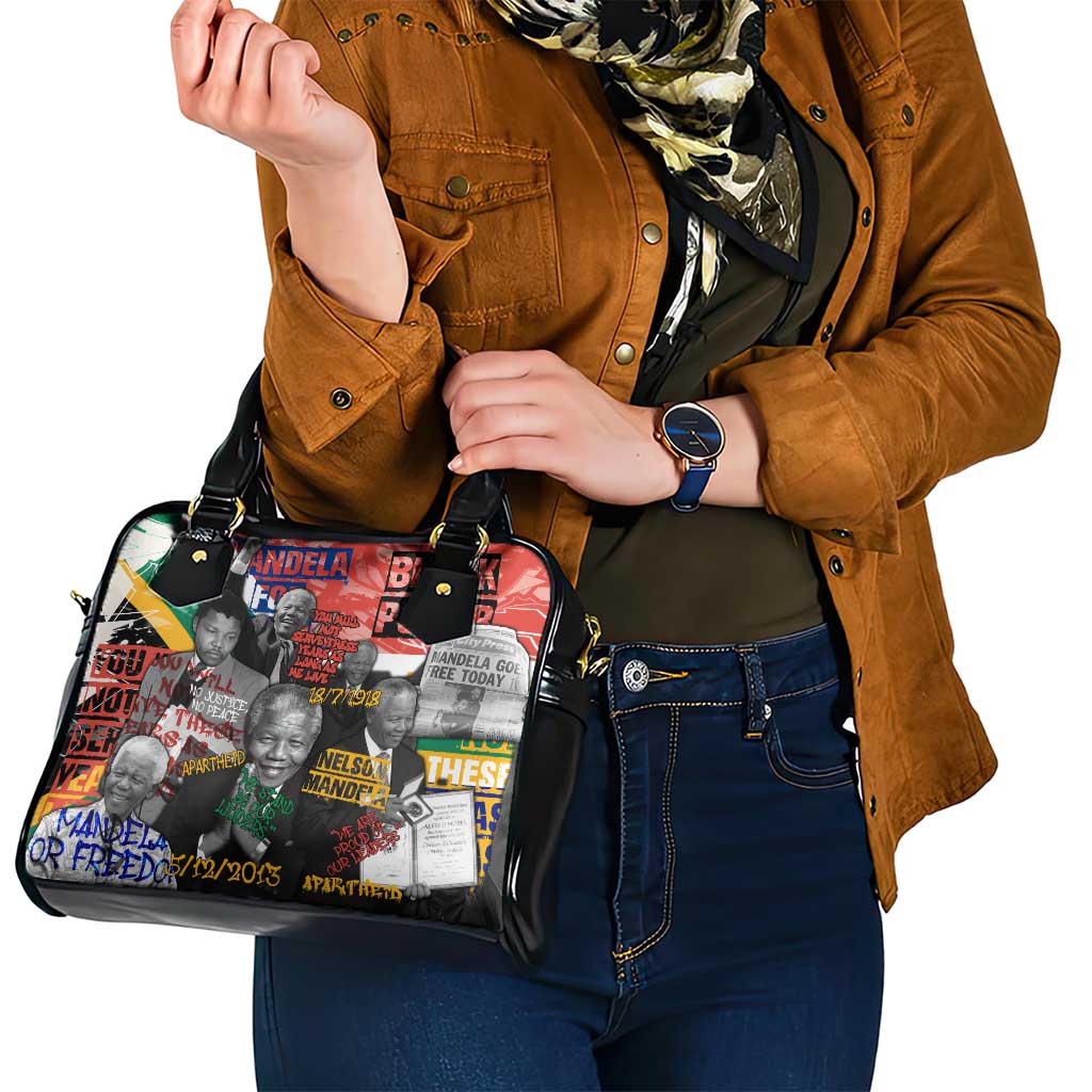 Nelson Mandela Shoulder Handbag Street Spray Art Recreating The Life Of A Great Man TS04