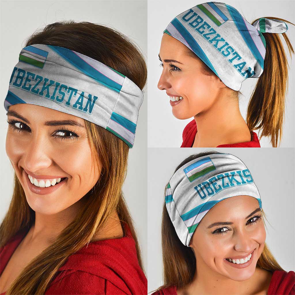 Uzbekistan Neck Gaiter with Ribbon Wave Design TS04