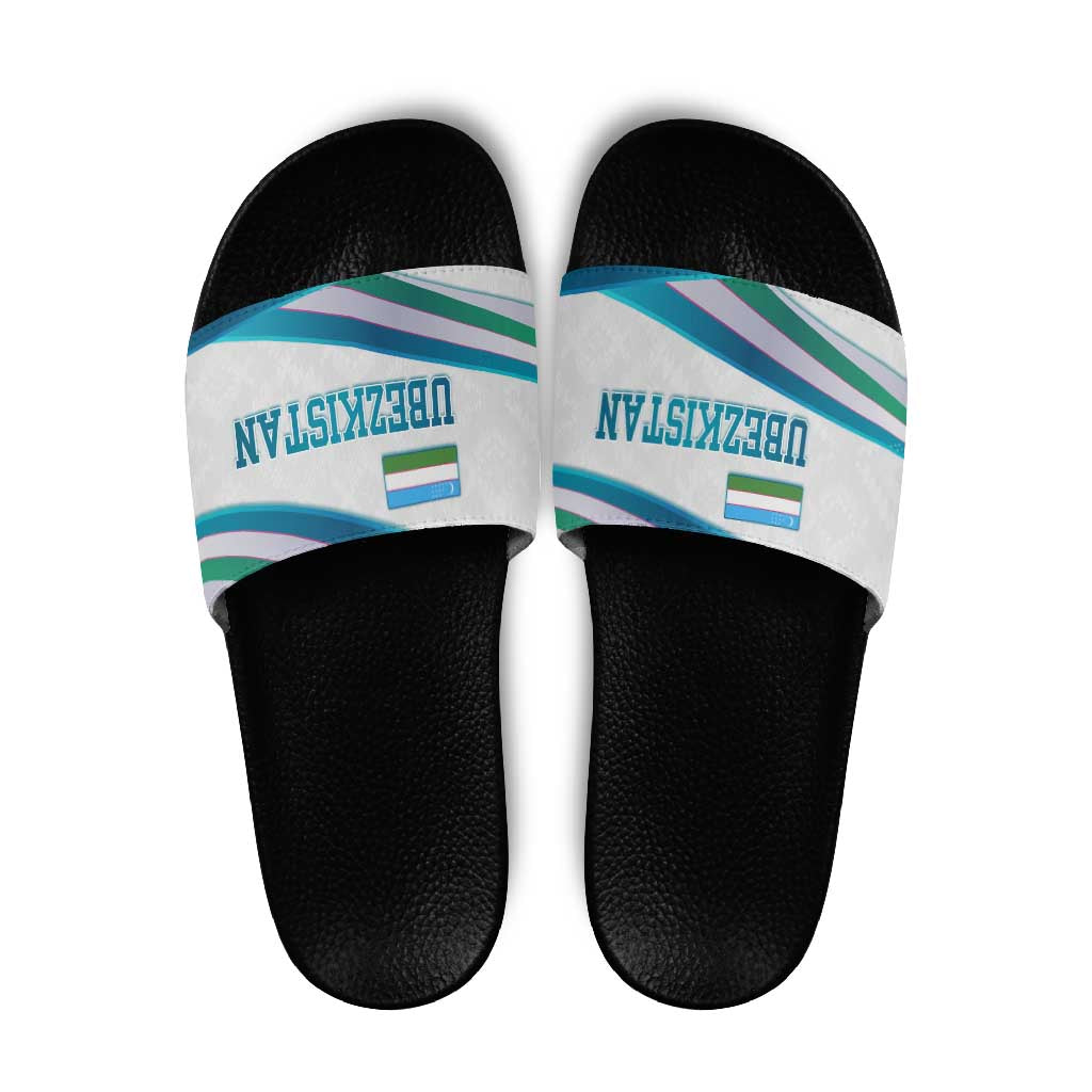 Uzbekistan Slide Sandals with Ribbon Wave Design TS04