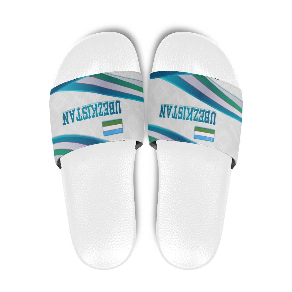 Uzbekistan Slide Sandals with Ribbon Wave Design TS04