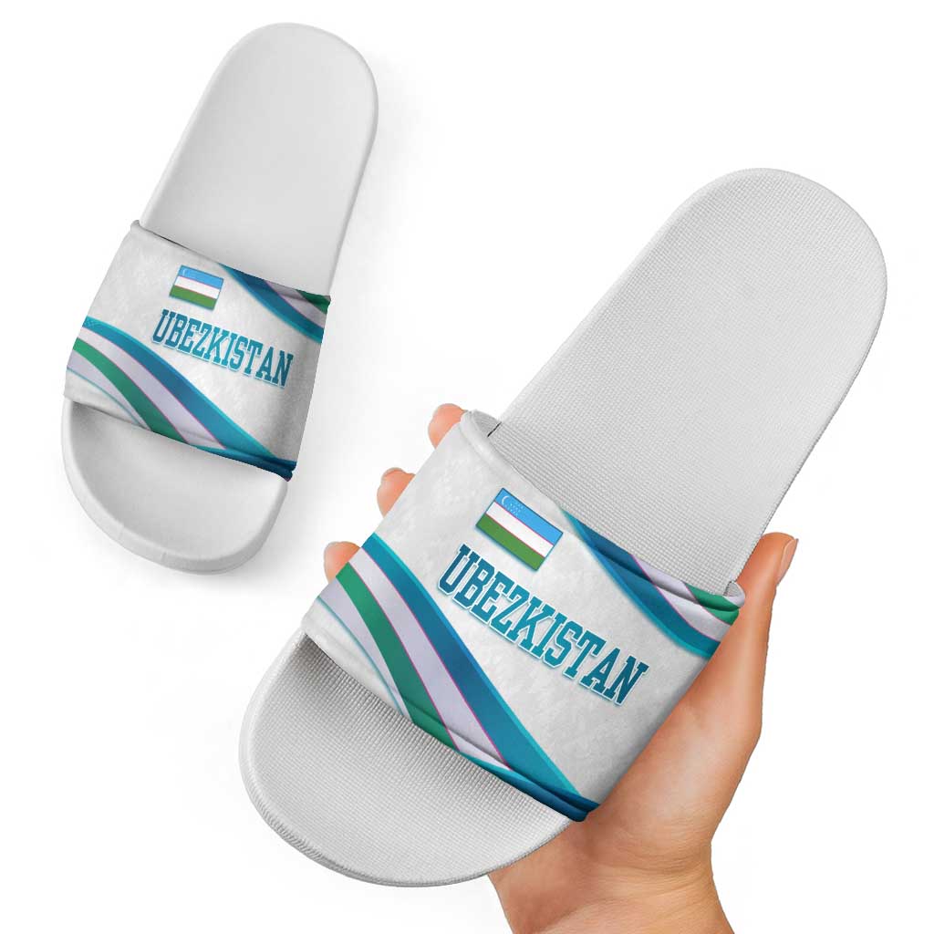Uzbekistan Slide Sandals with Ribbon Wave Design TS04
