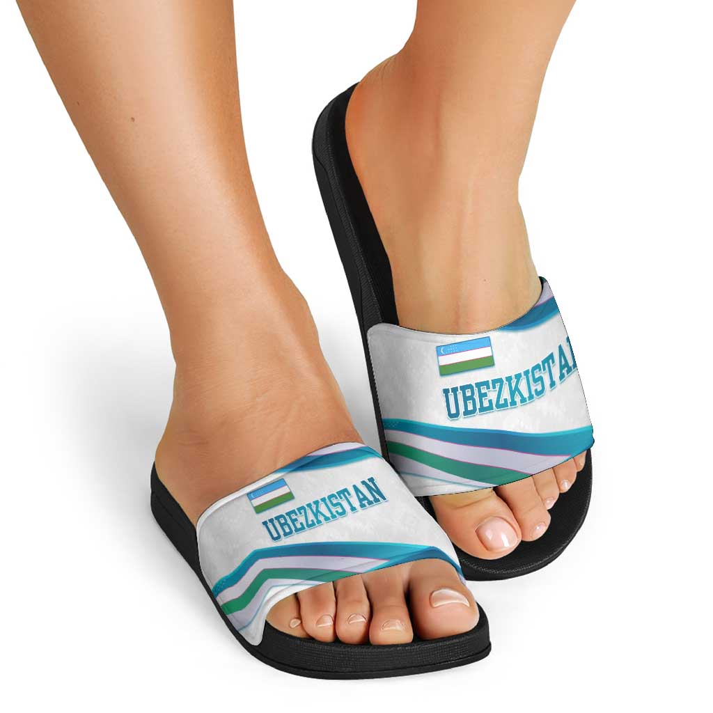 Uzbekistan Slide Sandals with Ribbon Wave Design TS04