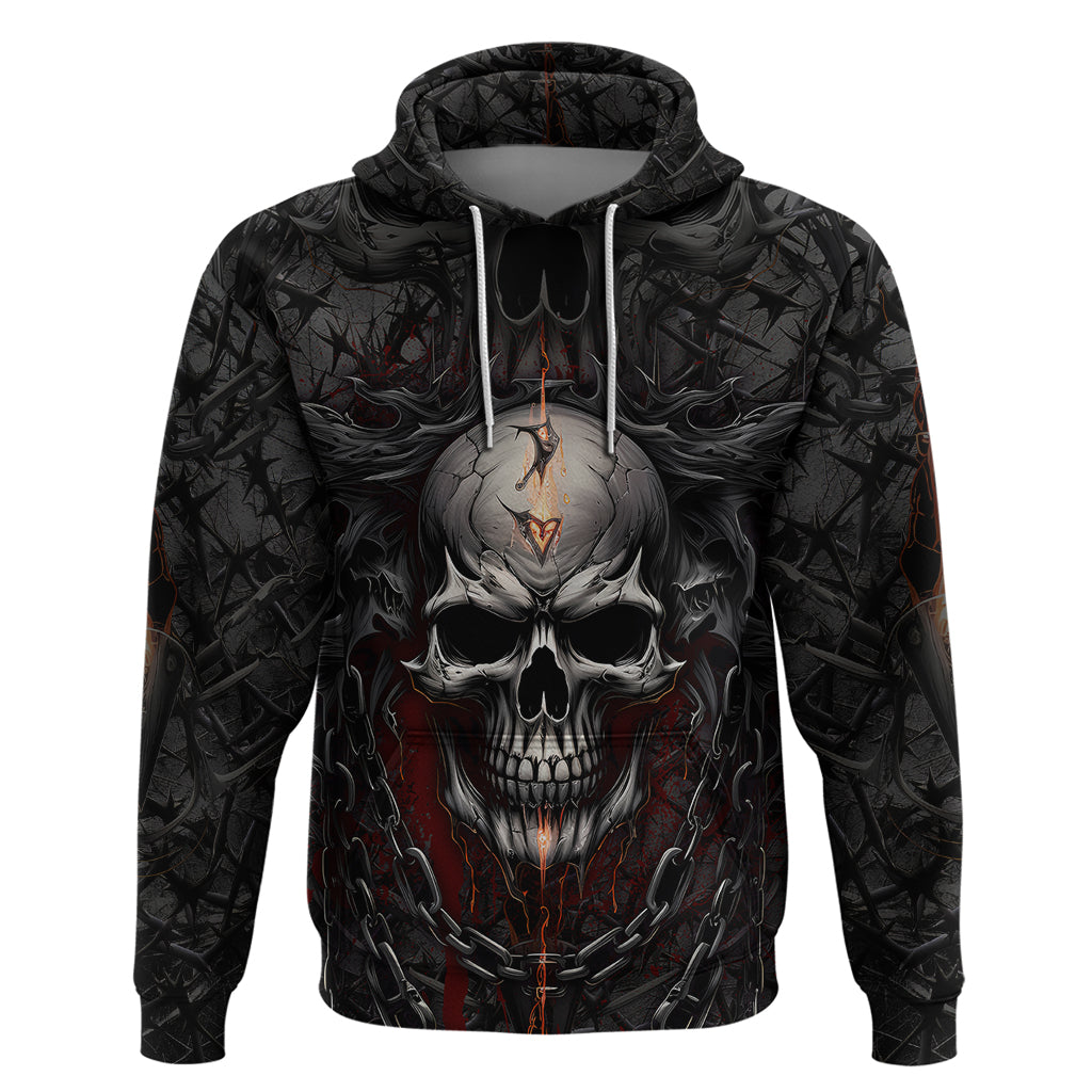 Be Careful Skull Hoodie TS04