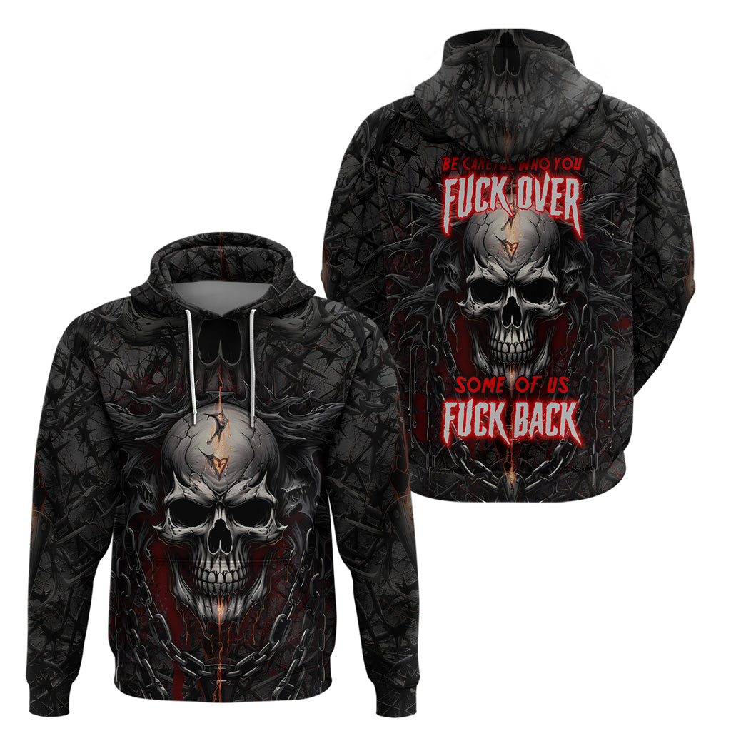Be Careful Skull Hoodie TS04