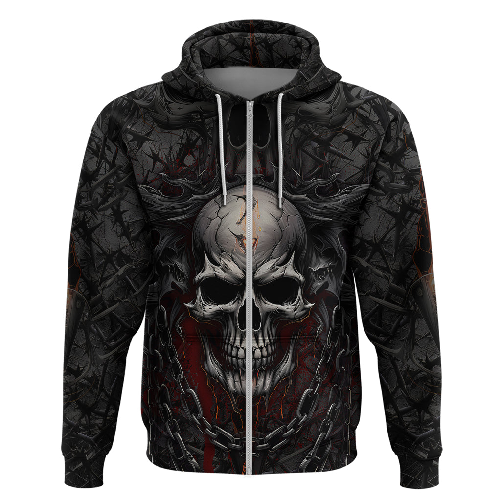 Be Careful Skull Hoodie TS04
