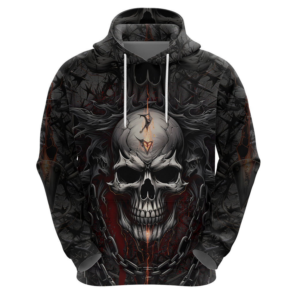 Be Careful Skull Hoodie TS04
