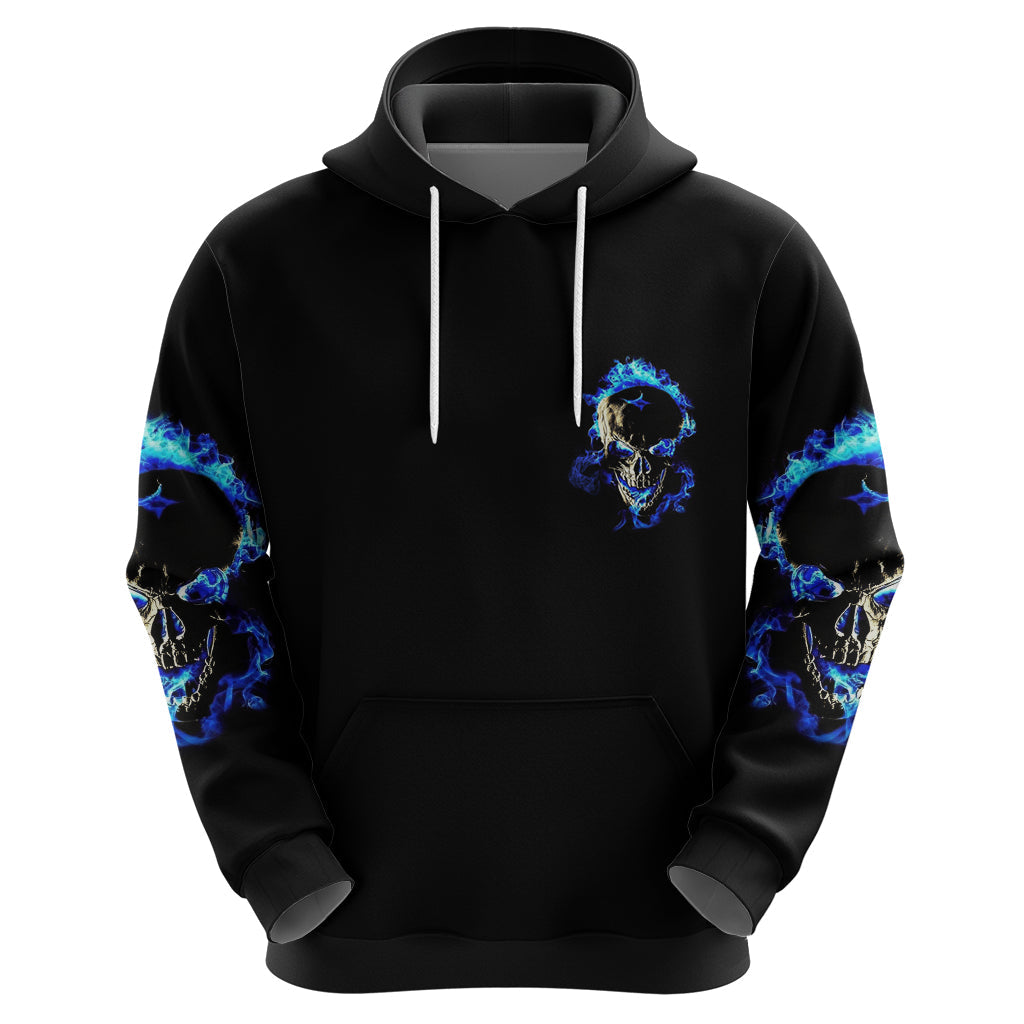 Yes I'm A Nice Person Skull Fire Hoodie TS04