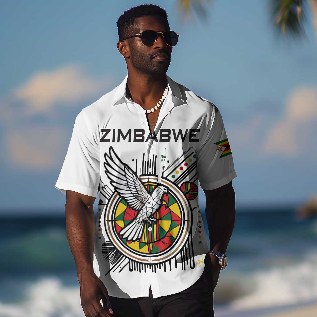 Spirit of Zimbabwe Hawaiian Shirt Flag Colors and Symbol of Peace TS04