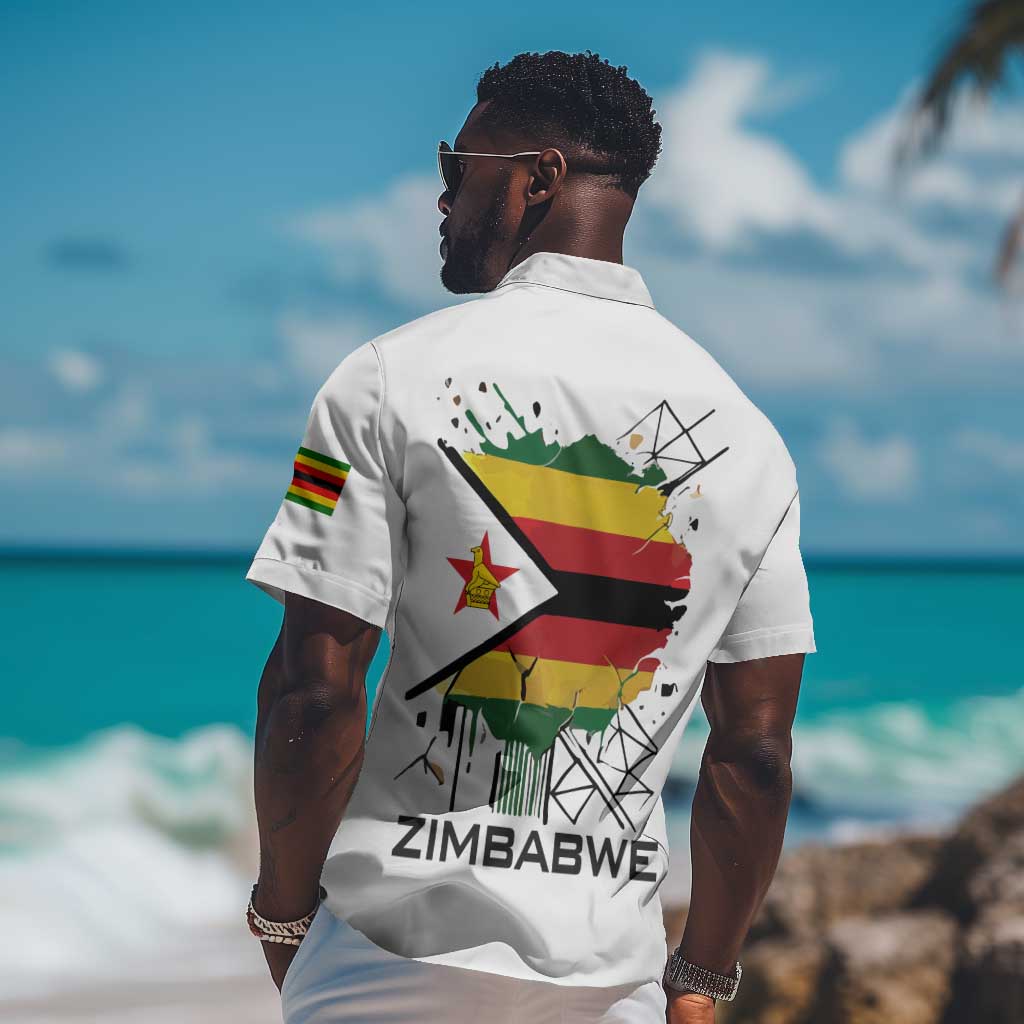 Spirit of Zimbabwe Hawaiian Shirt Flag Colors and Symbol of Peace TS04