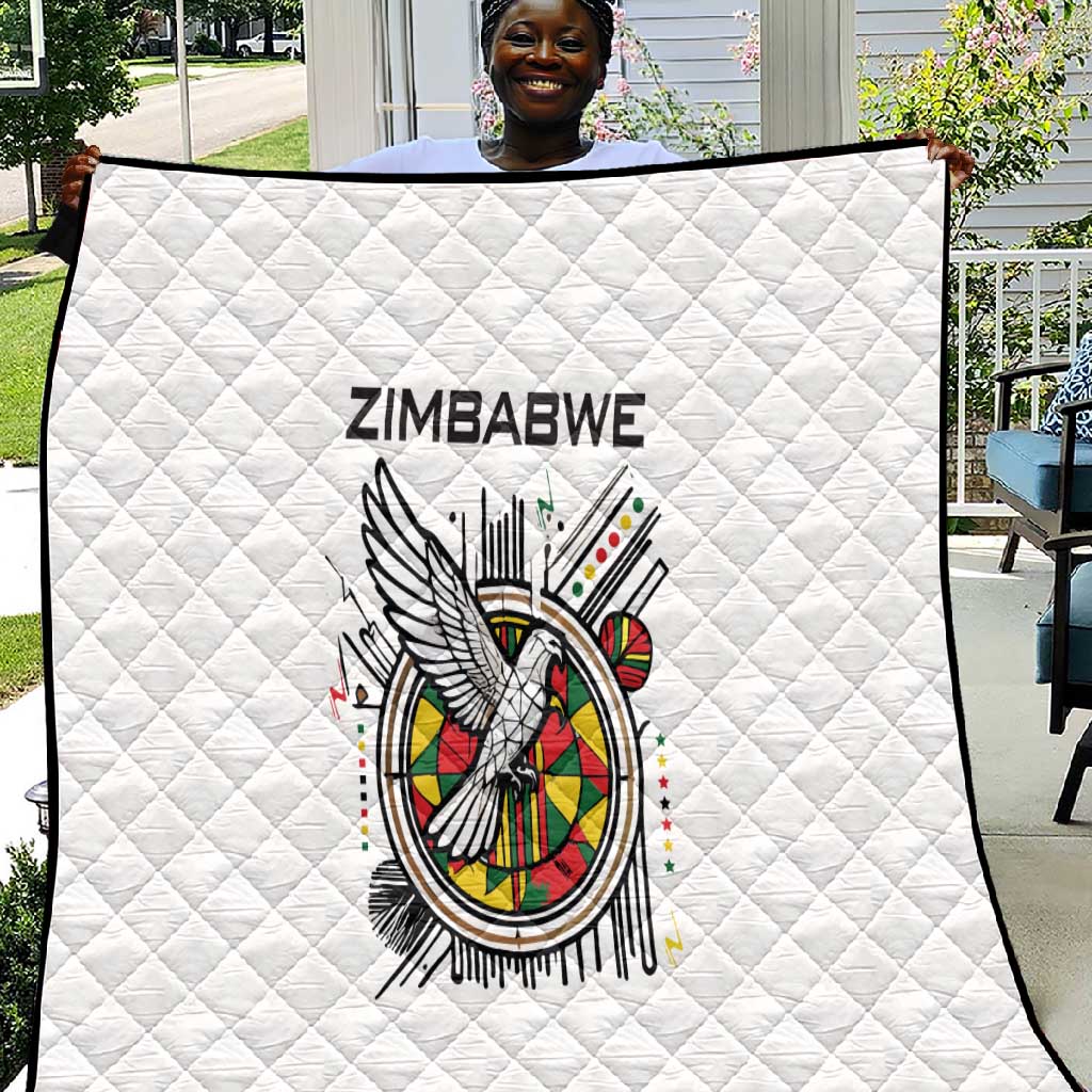 Spirit of Zimbabwe Quilt Flag Colors and Symbol of Peace TS04