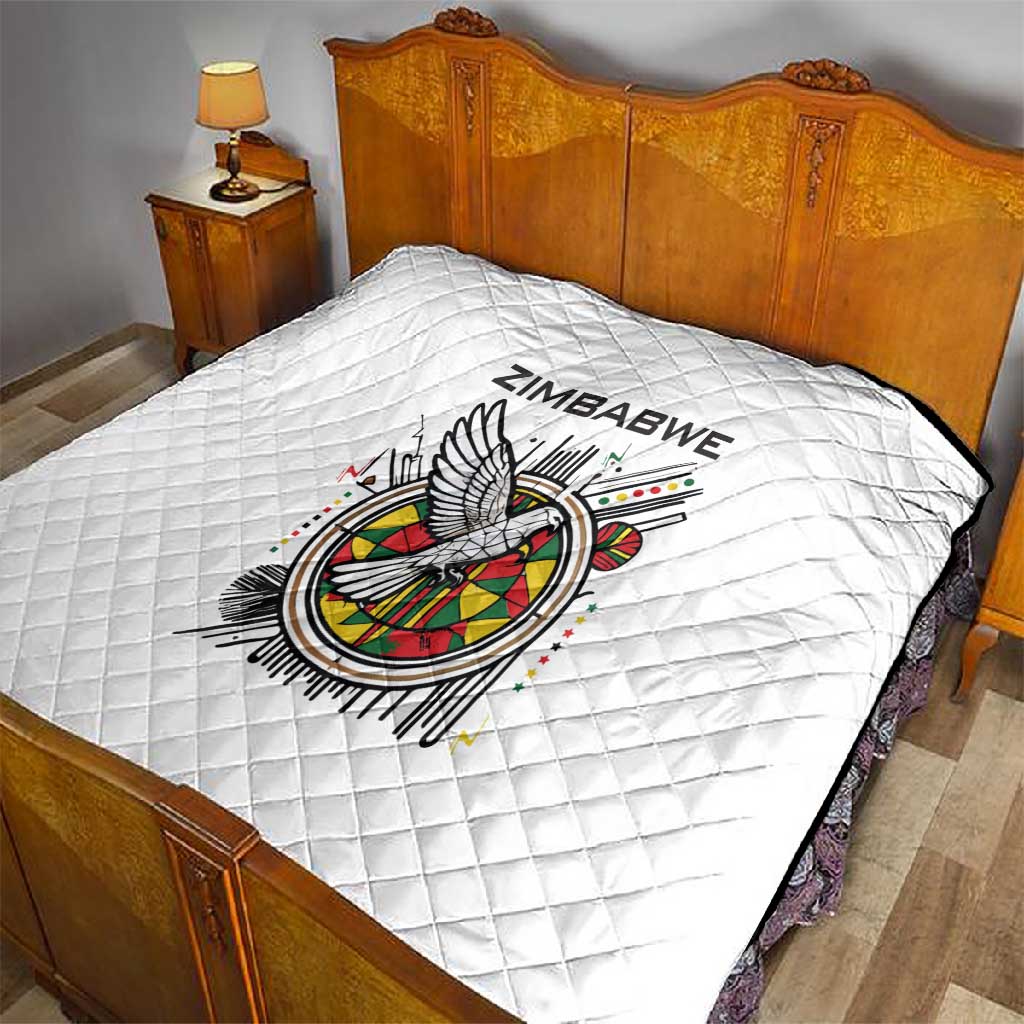 Spirit of Zimbabwe Quilt Flag Colors and Symbol of Peace TS04