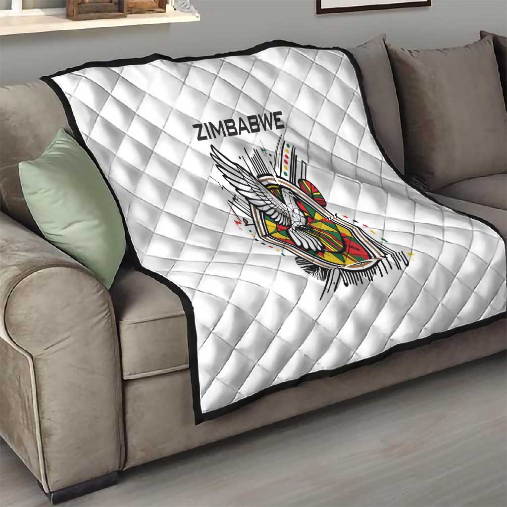 Spirit of Zimbabwe Quilt Flag Colors and Symbol of Peace TS04