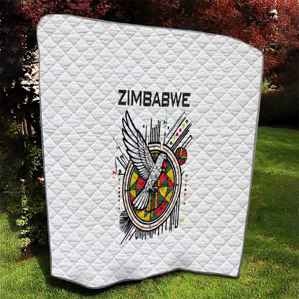 Spirit of Zimbabwe Quilt Flag Colors and Symbol of Peace TS04