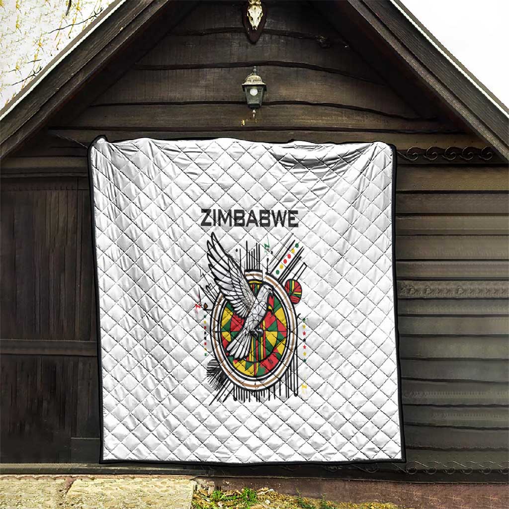 Spirit of Zimbabwe Quilt Flag Colors and Symbol of Peace TS04