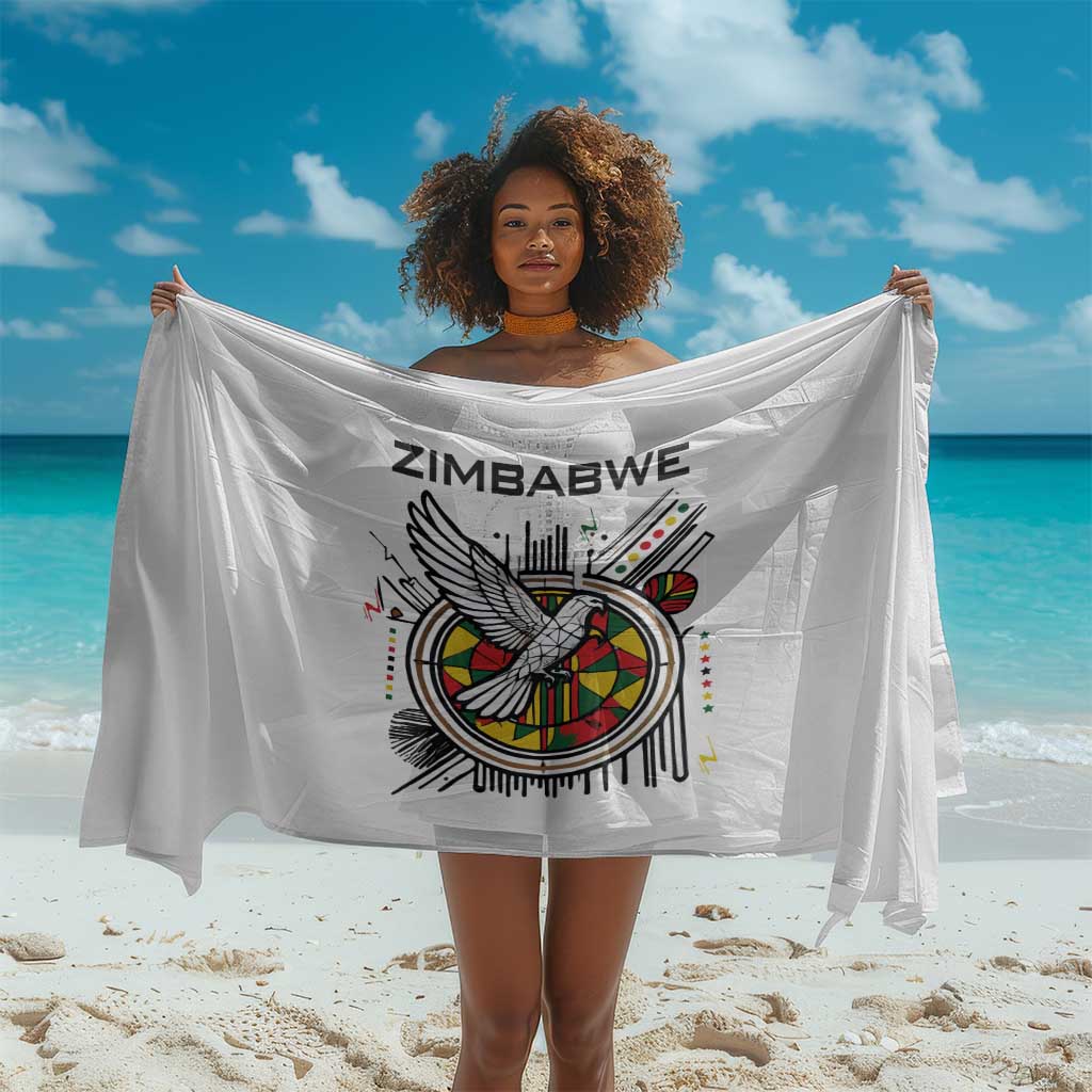 Spirit of Zimbabwe Sarong Flag Colors and Symbol of Peace TS04