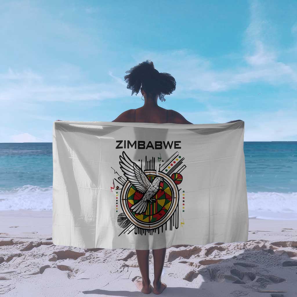 Spirit of Zimbabwe Sarong Flag Colors and Symbol of Peace TS04