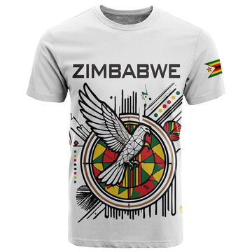 Spirit of Zimbabwe T shirt Flag Colors and Symbol of Peace TS04