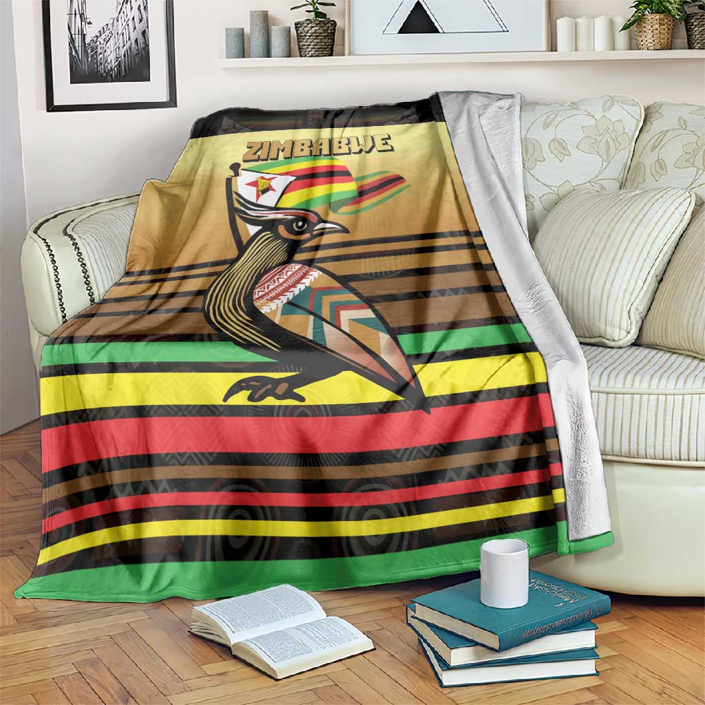 Pride Zimbabwe Blanket Zimbabwean Bird, Tribal Patterns and Pan-African Colors TS04