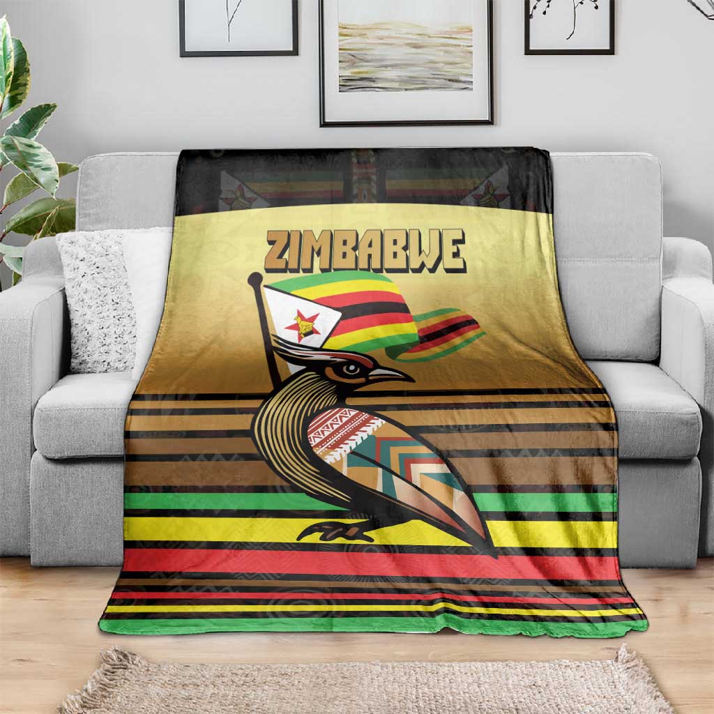 Pride Zimbabwe Blanket Zimbabwean Bird, Tribal Patterns and Pan-African Colors TS04