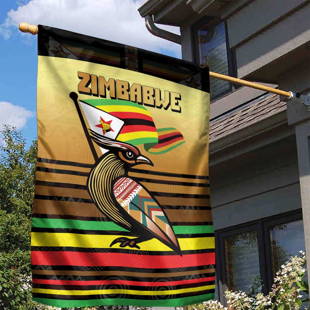Pride Zimbabwe Garden Flag Zimbabwean Bird, Tribal Patterns and Pan-African Colors TS04