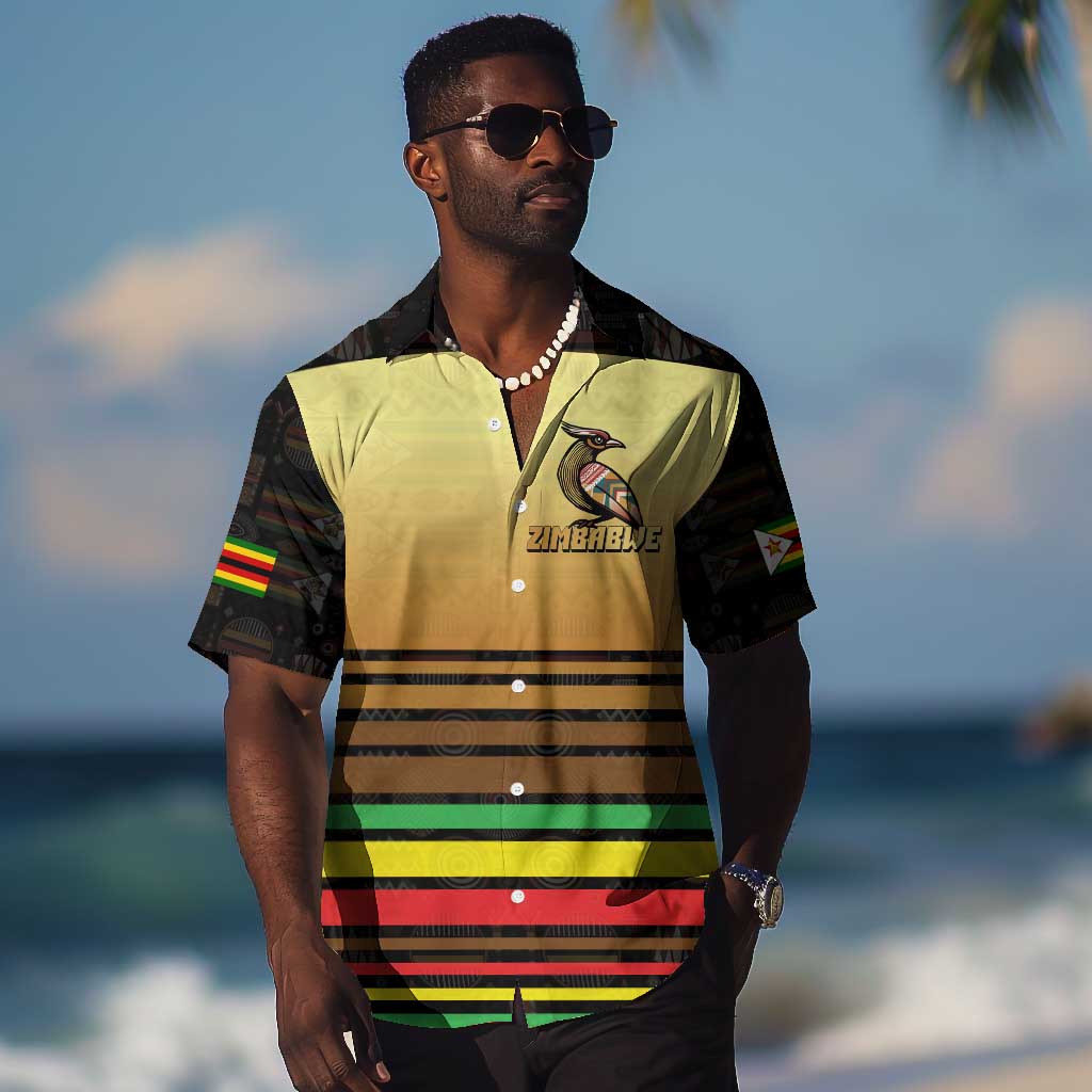 Pride Zimbabwe Hawaiian Shirt Zimbabwean Bird, Tribal Patterns and Pan-African Colors TS04