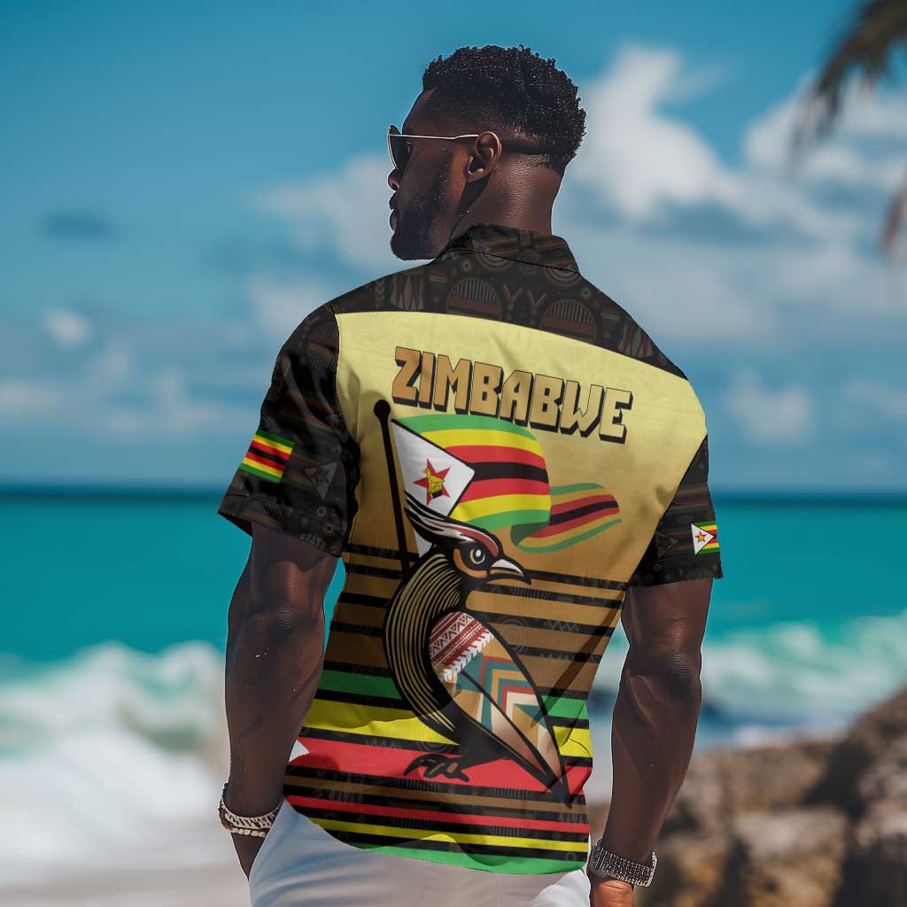 Pride Zimbabwe Hawaiian Shirt Zimbabwean Bird, Tribal Patterns and Pan-African Colors TS04