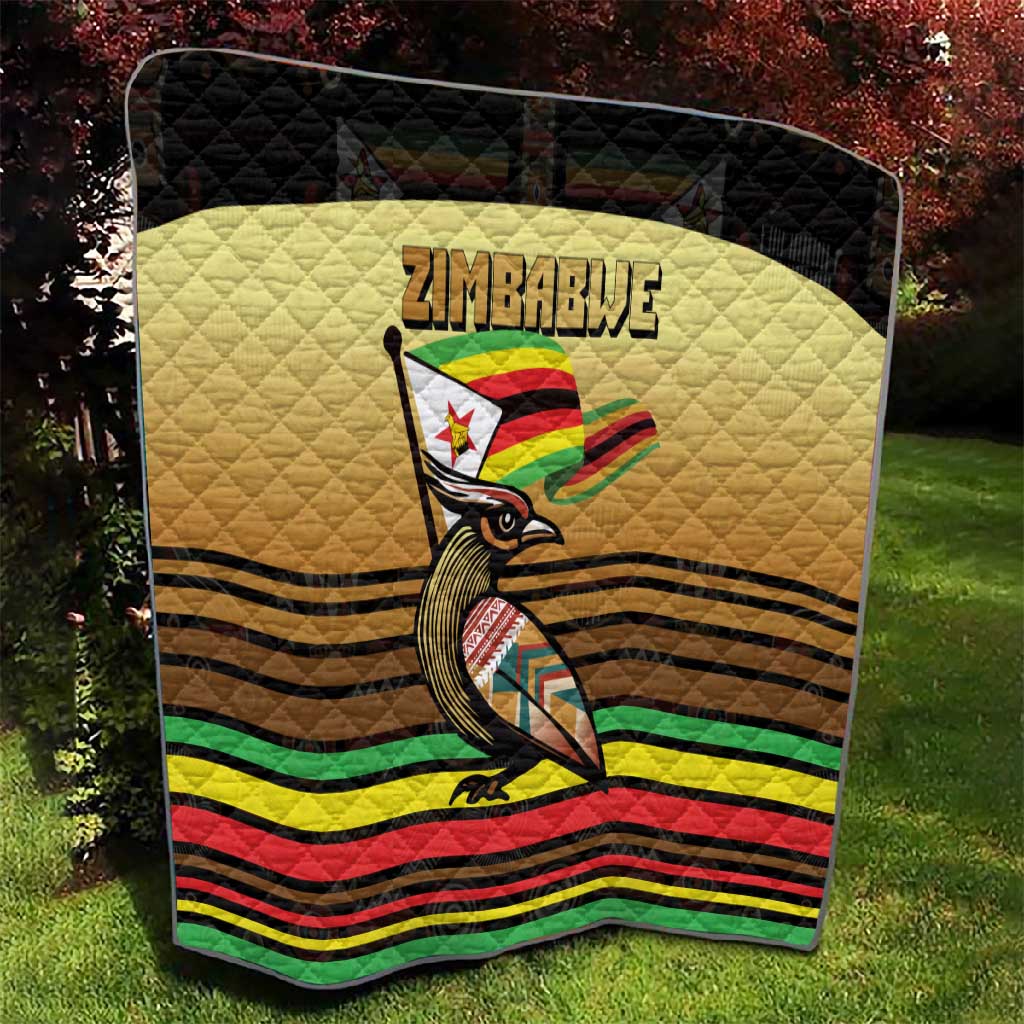 Pride Zimbabwe Quilt Zimbabwean Bird, Tribal Patterns and Pan-African Colors TS04