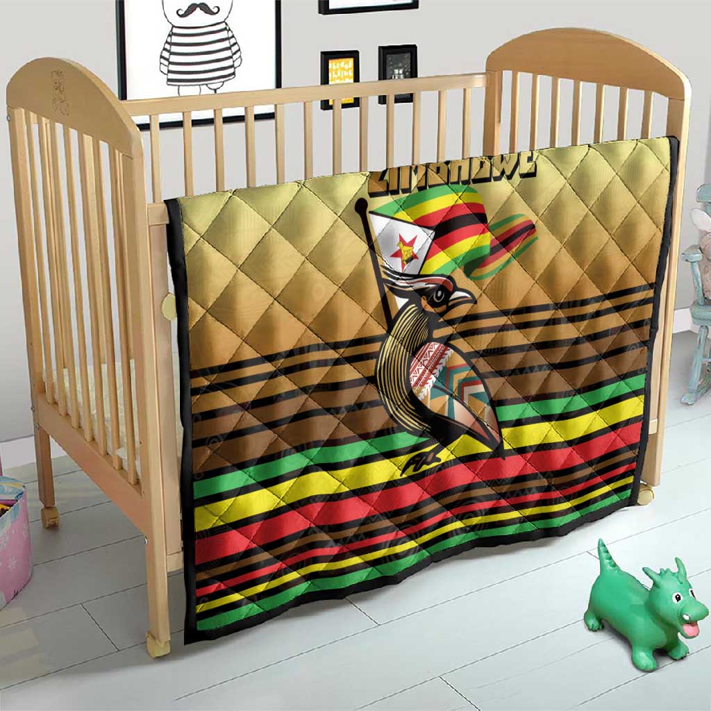 Pride Zimbabwe Quilt Zimbabwean Bird, Tribal Patterns and Pan-African Colors TS04
