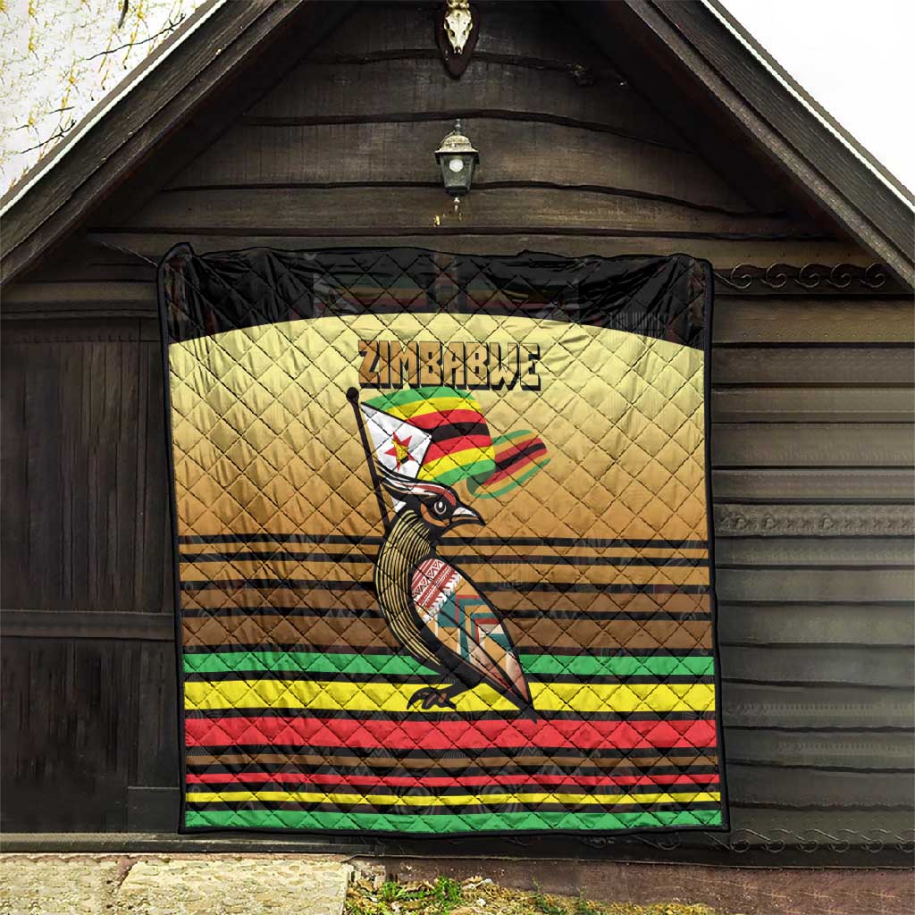 Pride Zimbabwe Quilt Zimbabwean Bird, Tribal Patterns and Pan-African Colors TS04