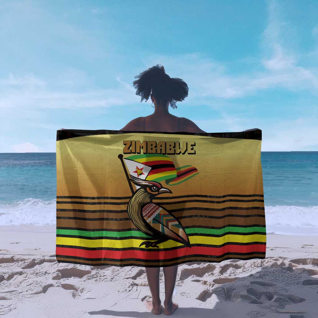Pride Zimbabwe Sarong Zimbabwean Bird, Tribal Patterns and Pan-African Colors TS04