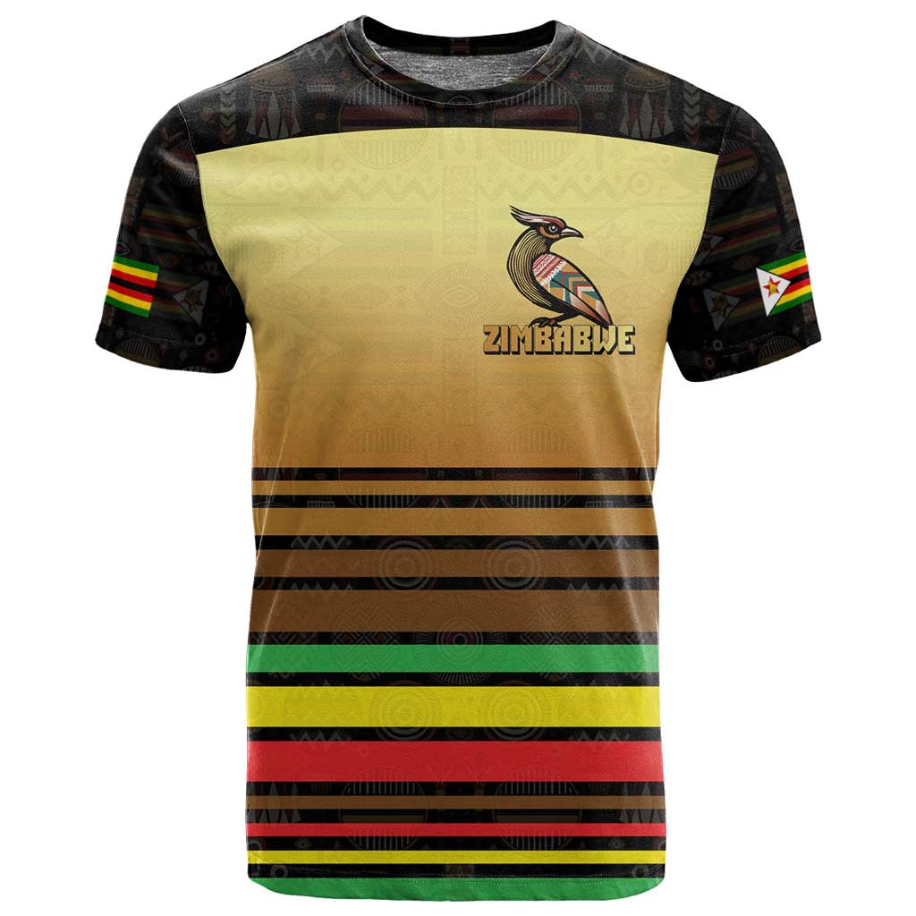 Pride Zimbabwe T shirt Zimbabwean Bird, Tribal Patterns and Pan-African Colors TS04