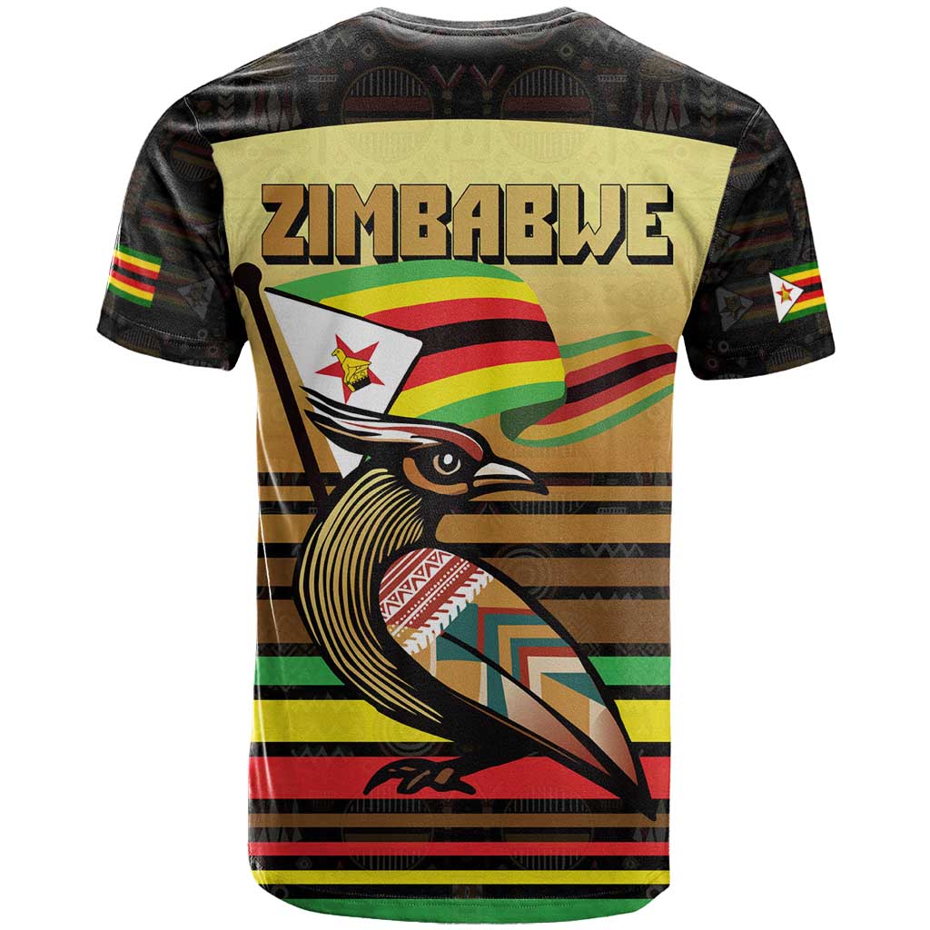 Pride Zimbabwe T shirt Zimbabwean Bird, Tribal Patterns and Pan-African Colors TS04