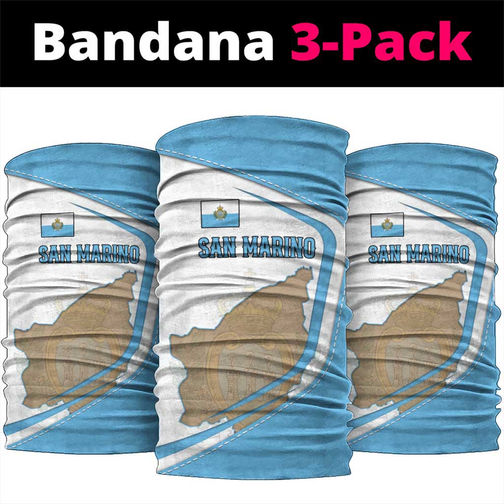 San Marino Neck Gaiter with Shield Crest and Stitch Panel TS04