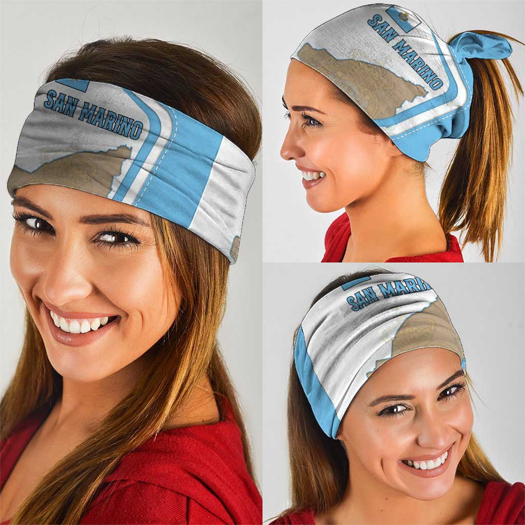 San Marino Neck Gaiter with Shield Crest and Stitch Panel TS04